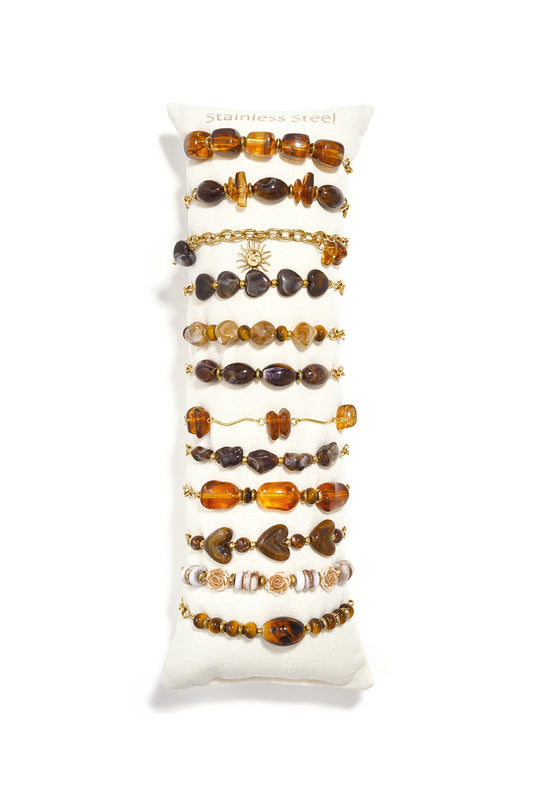 Armband Hartvormig | Bruin