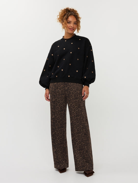 Ydence | Sweater Hearts gold