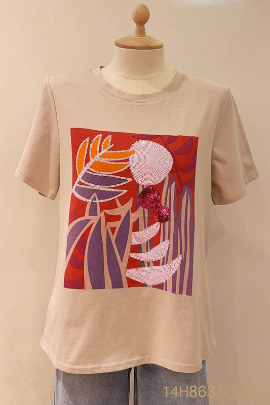 T-shirt Beige