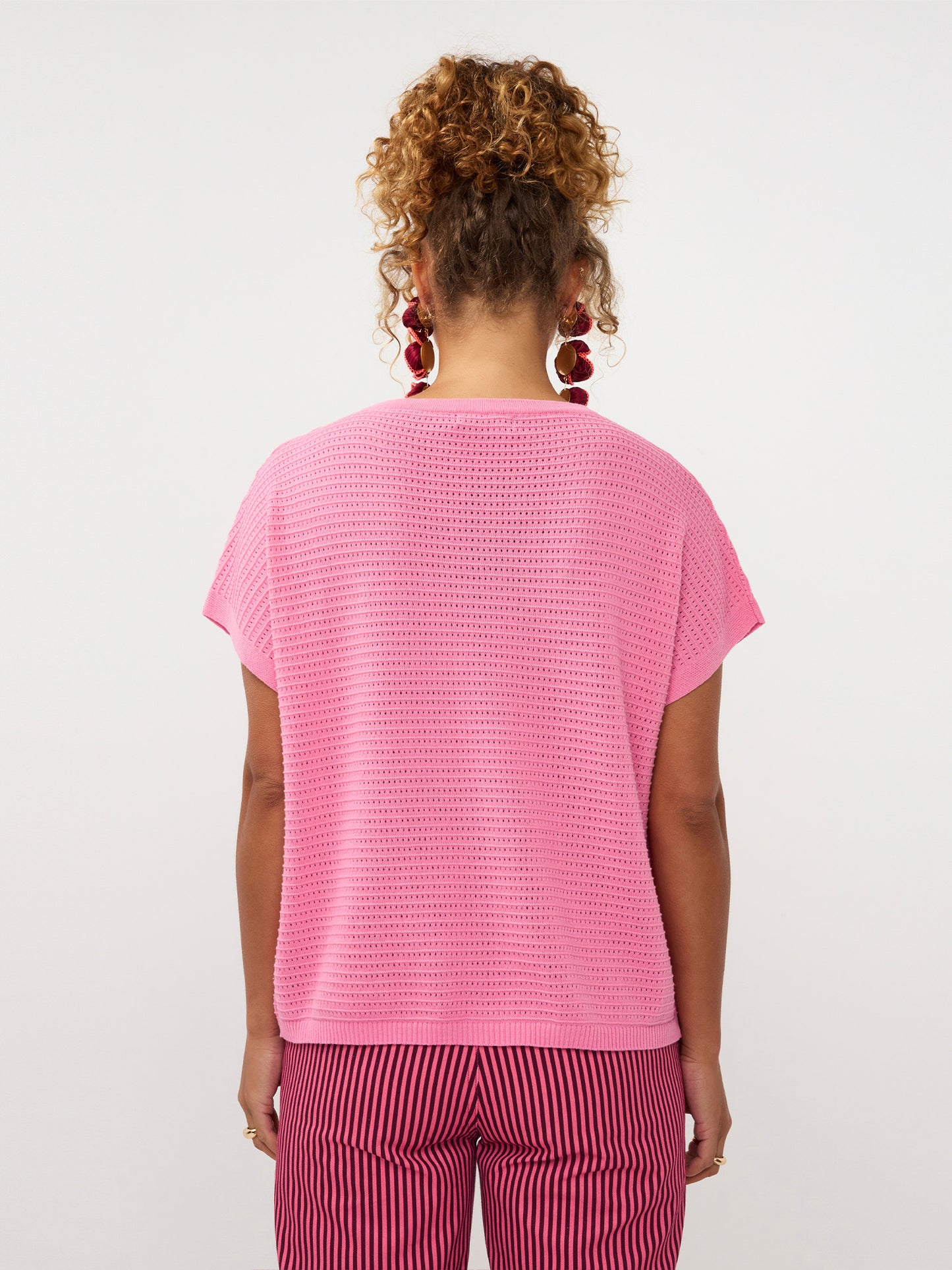 Ydence Knitted top Elin | Coral Pink