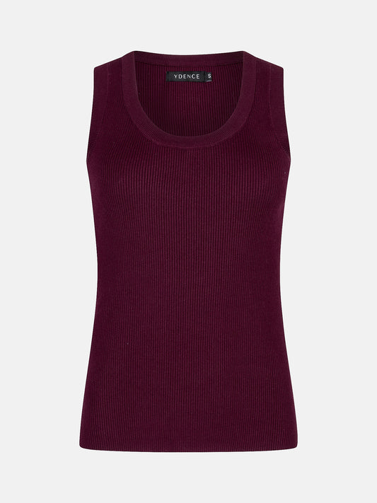 Ydence Knitted top Keely | Burgundy