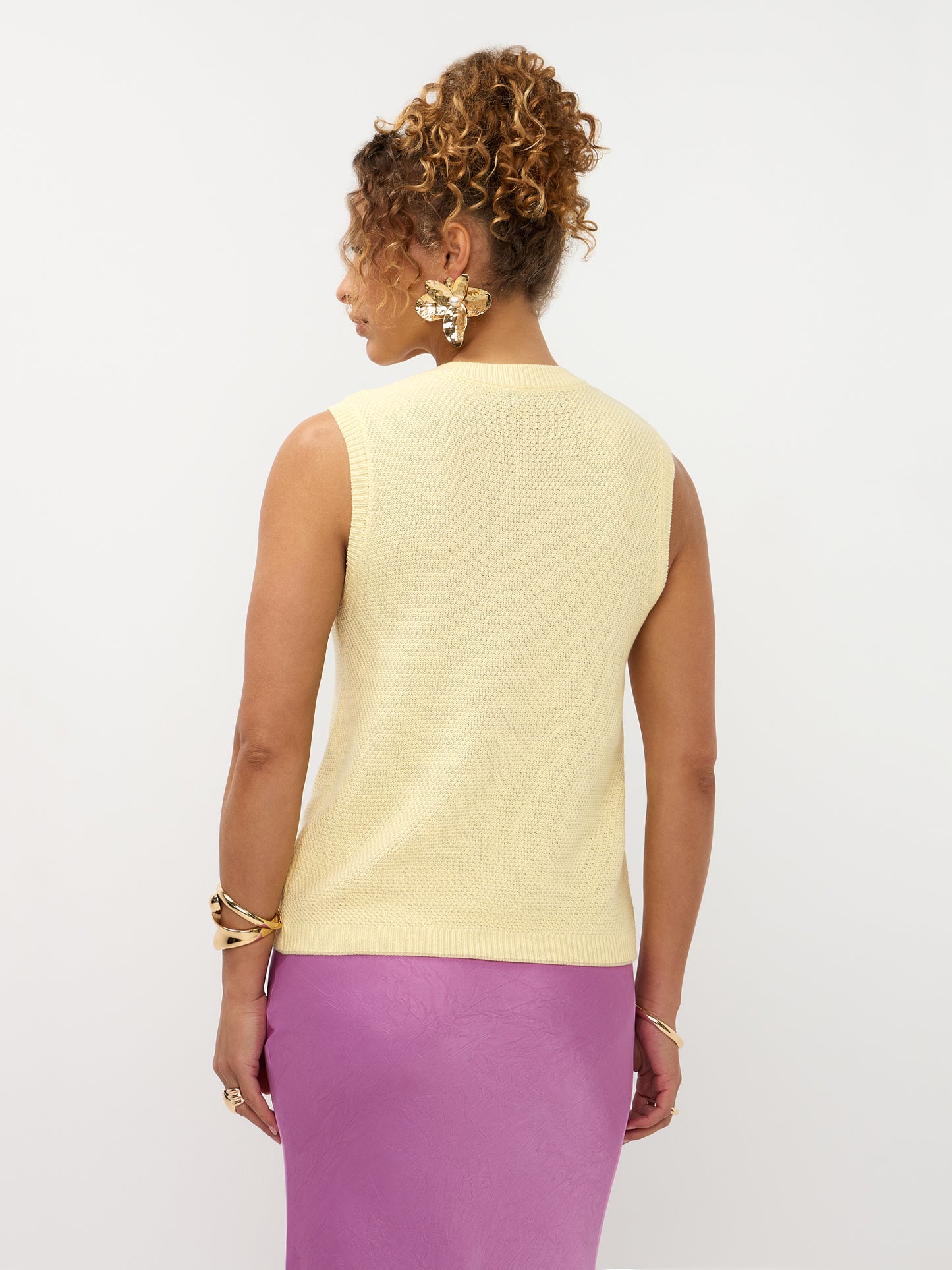 Ydence | Knitted top Mona soft yellow