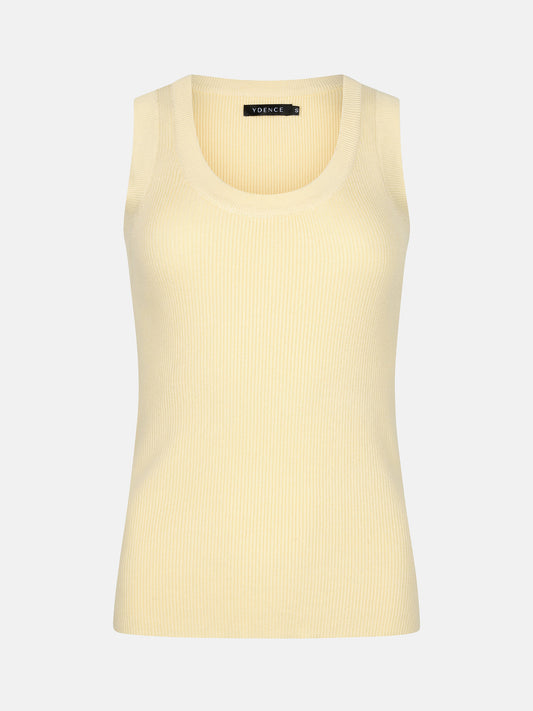 Ydence | Knitted top Keely geel