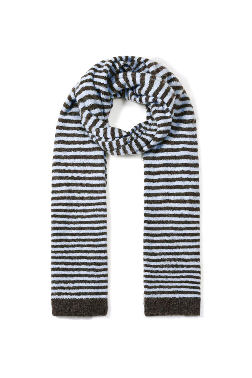 Wintersjaal met strepen | Blauw
