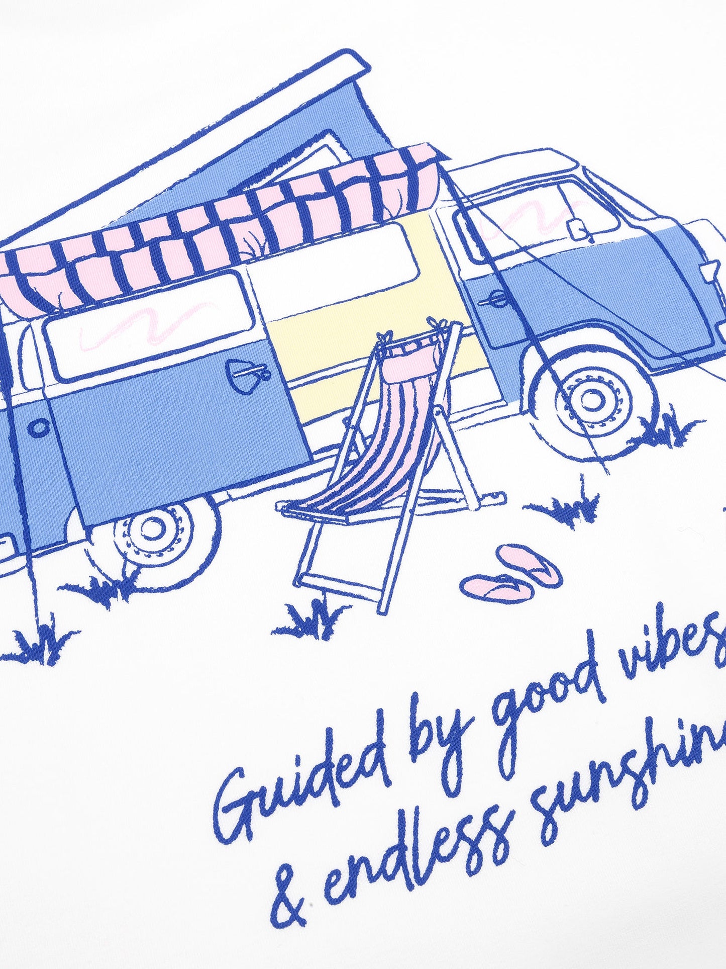 Ydence T-Shirt Camper | Blauw
