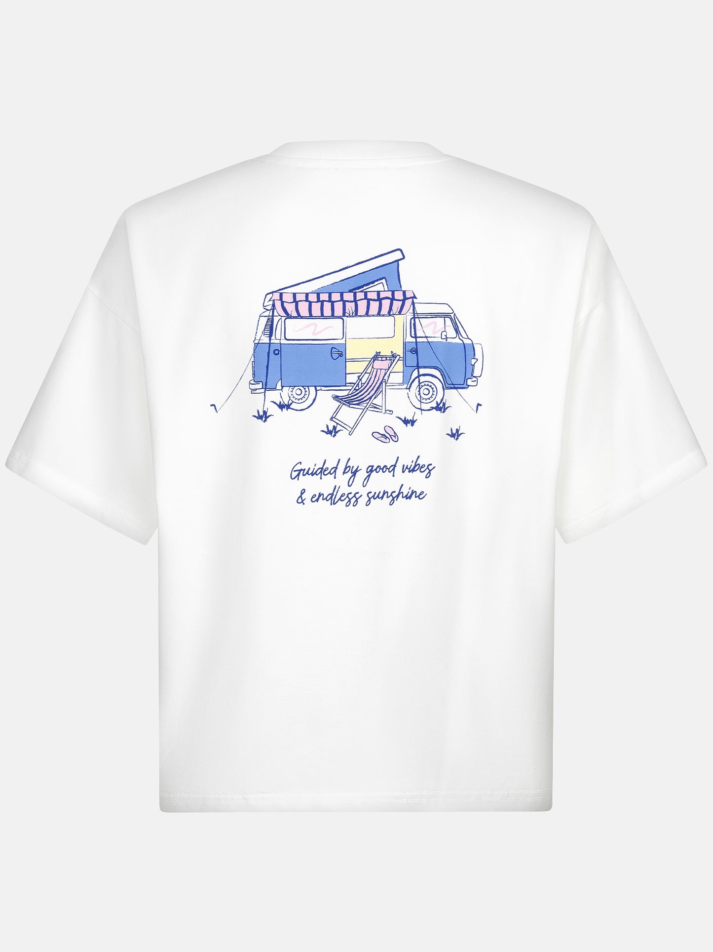 Ydence T-Shirt Camper | Blauw