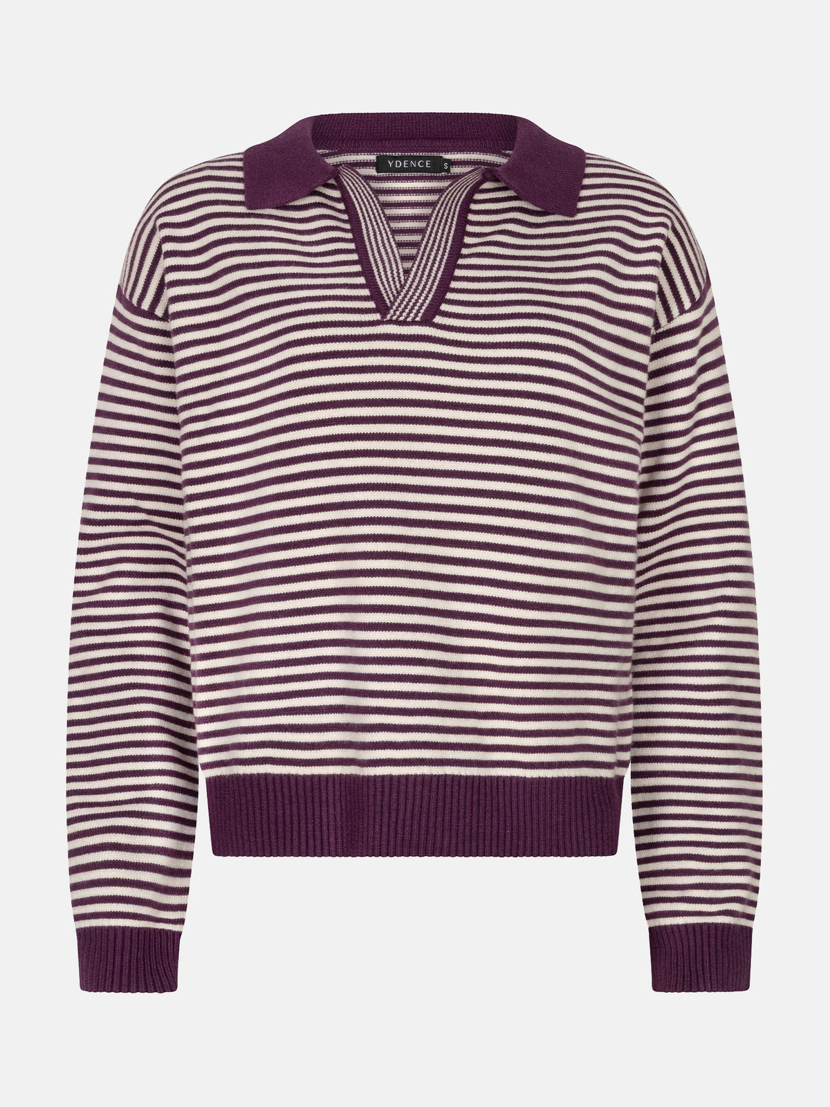 Ydence | Knitted sweater Eleanor plum