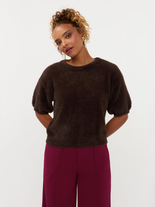 Ydence Knitted top Mary dark brown