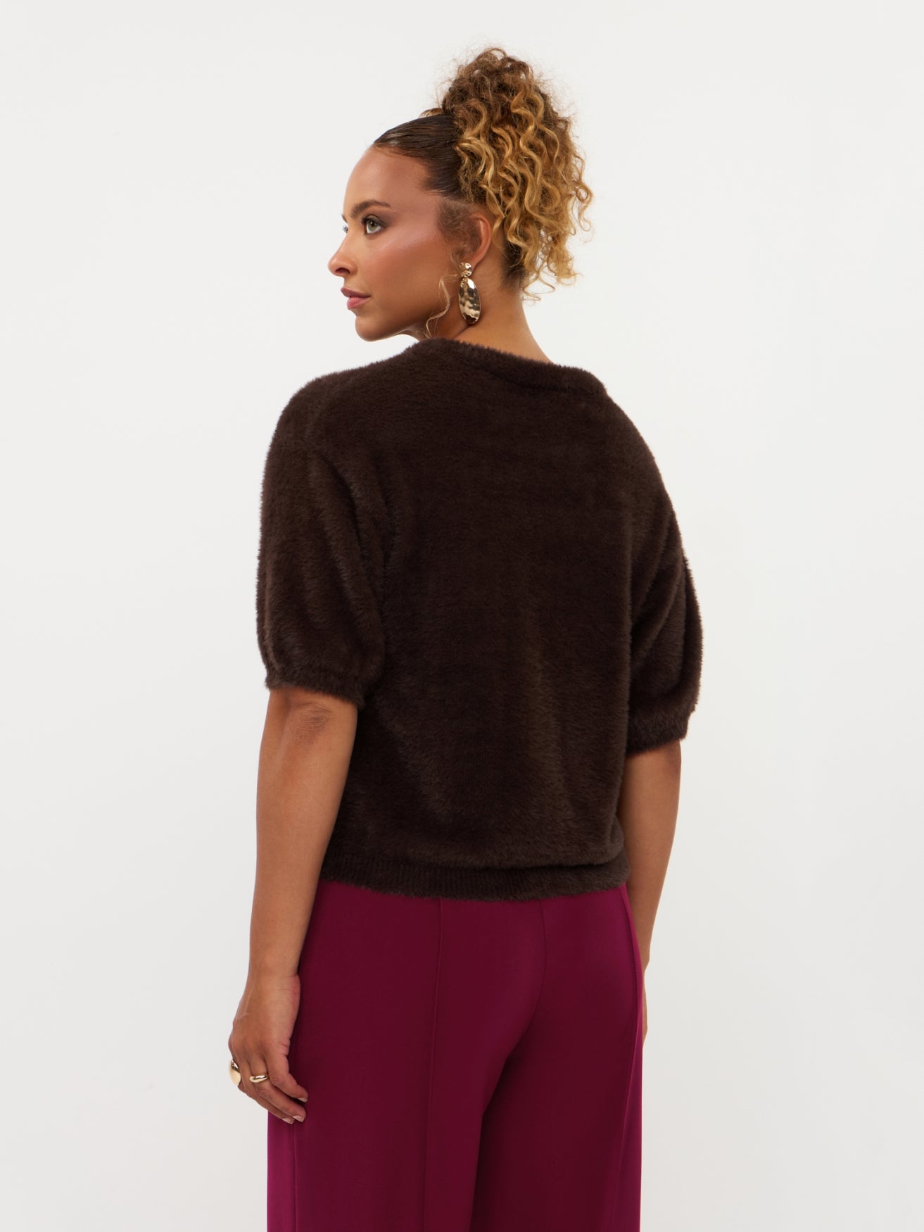 Ydence Knitted top Mary dark brown