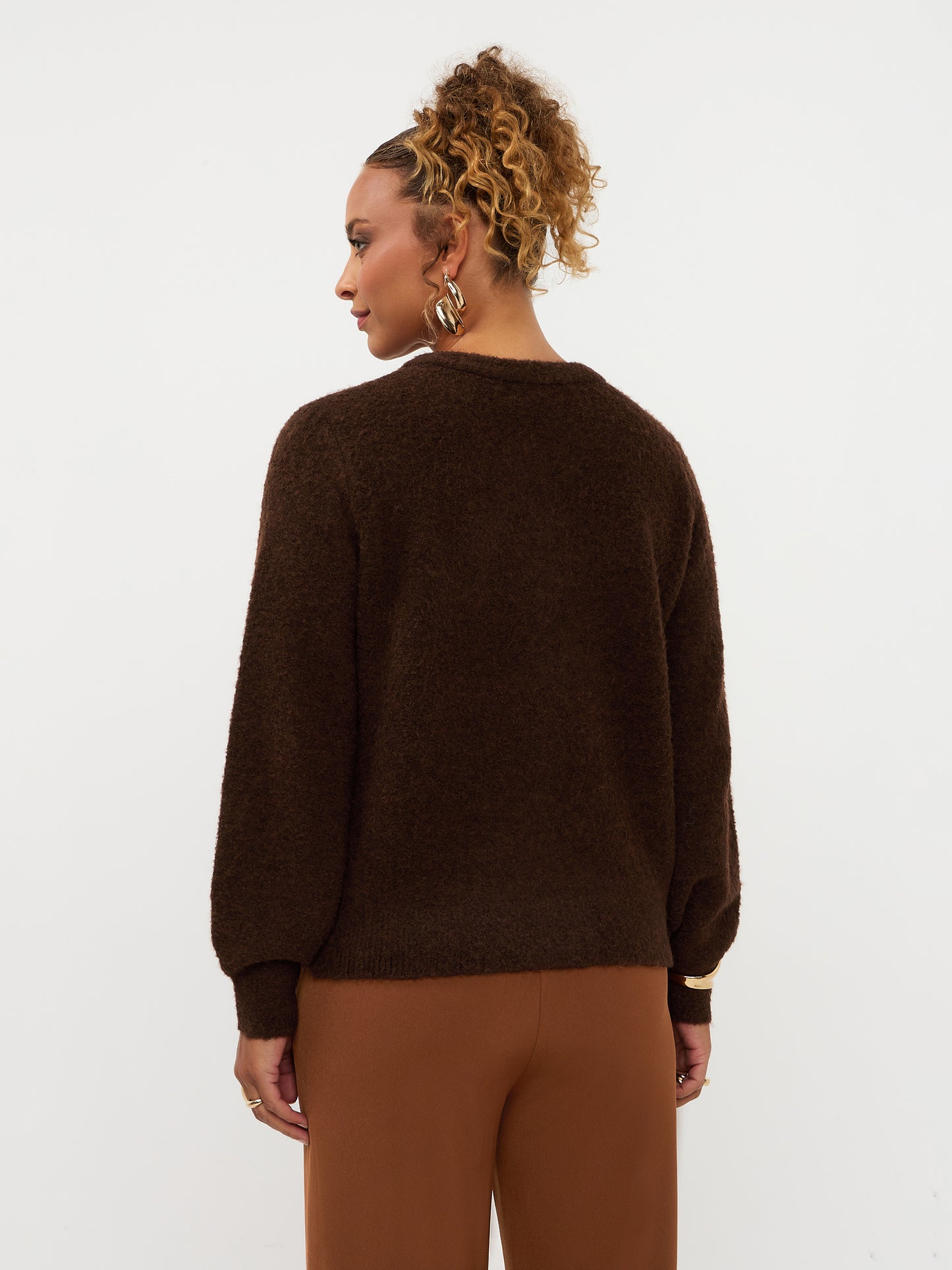 Ydence | Cardigan Eden Dark brown