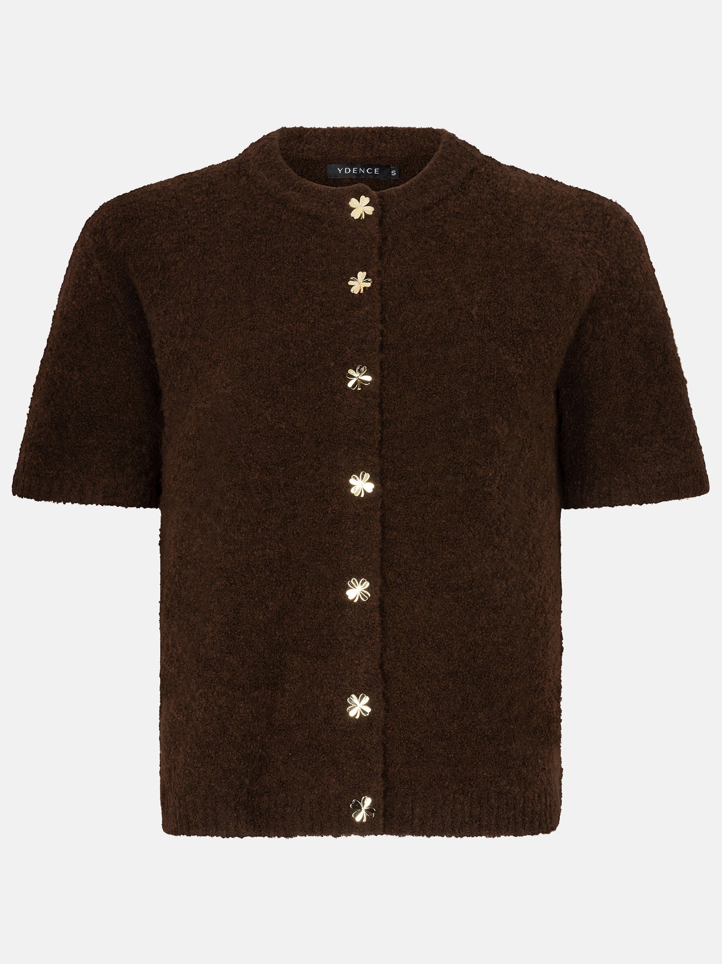 Ydence | Cardigan Kitty dark brown