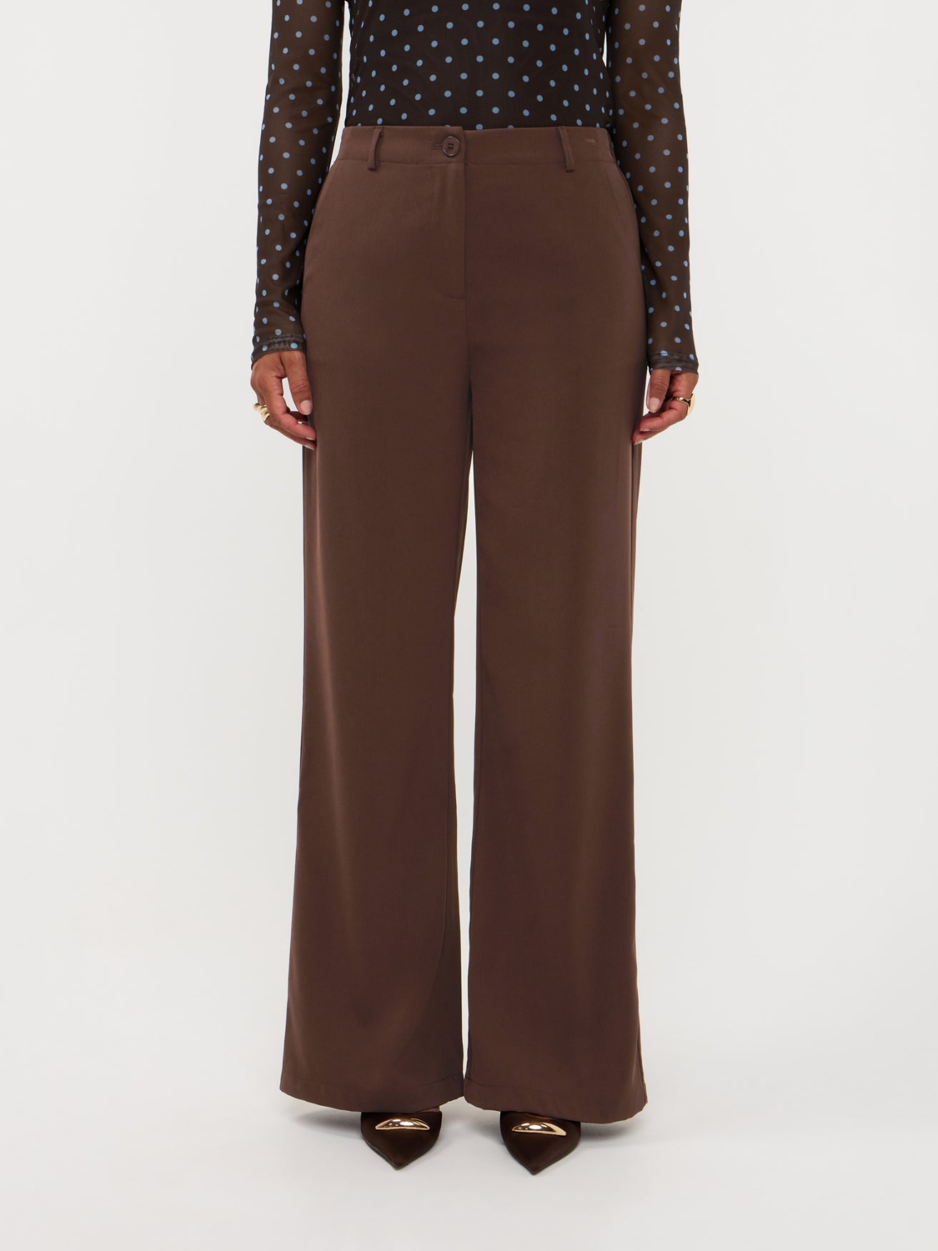 Ydence | Pants Solange Dark brown