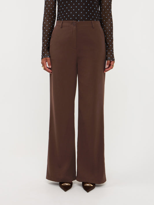 Ydence | Pants Solange Dark brown