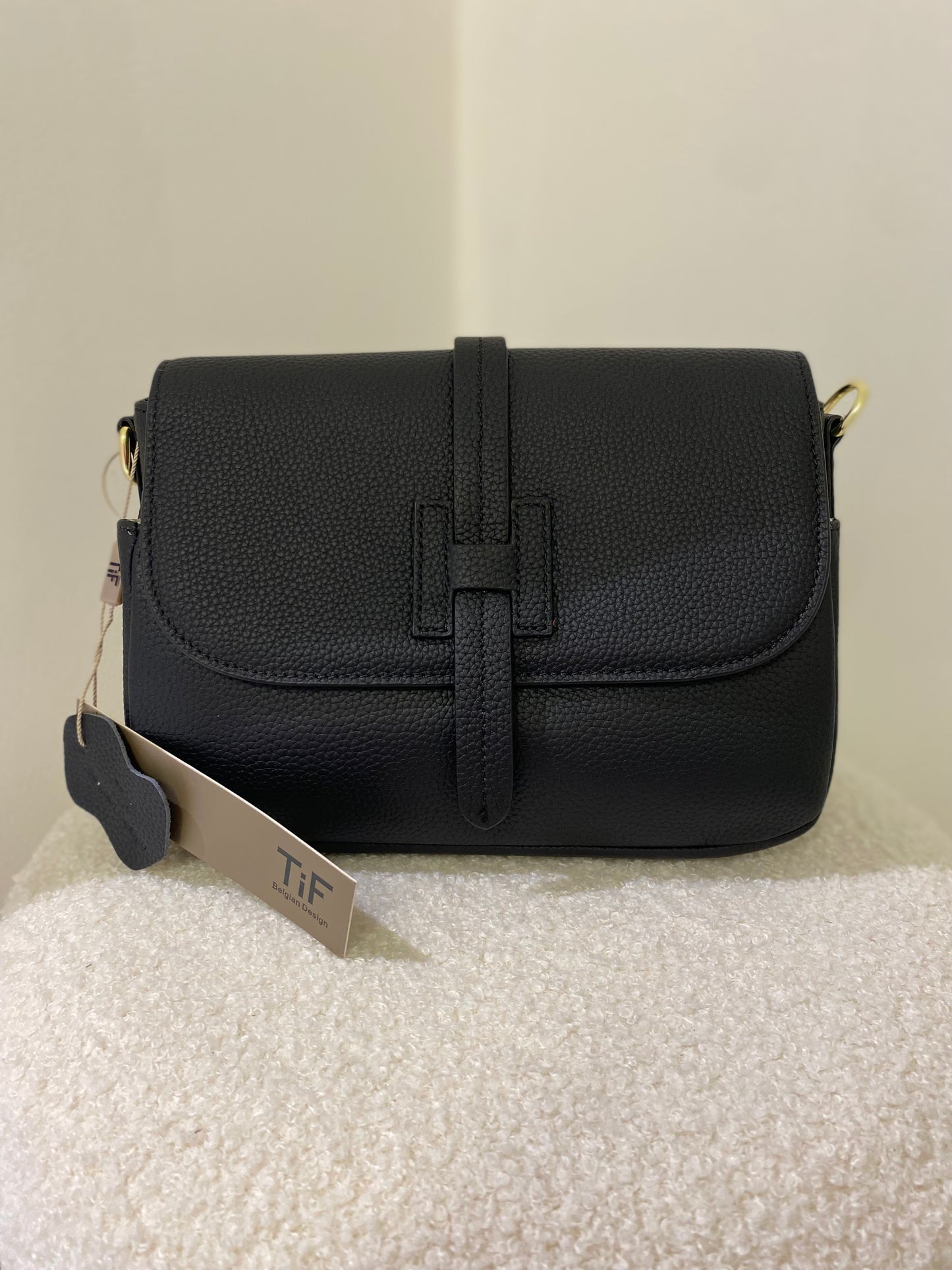 Lederen Handtas | Zwart