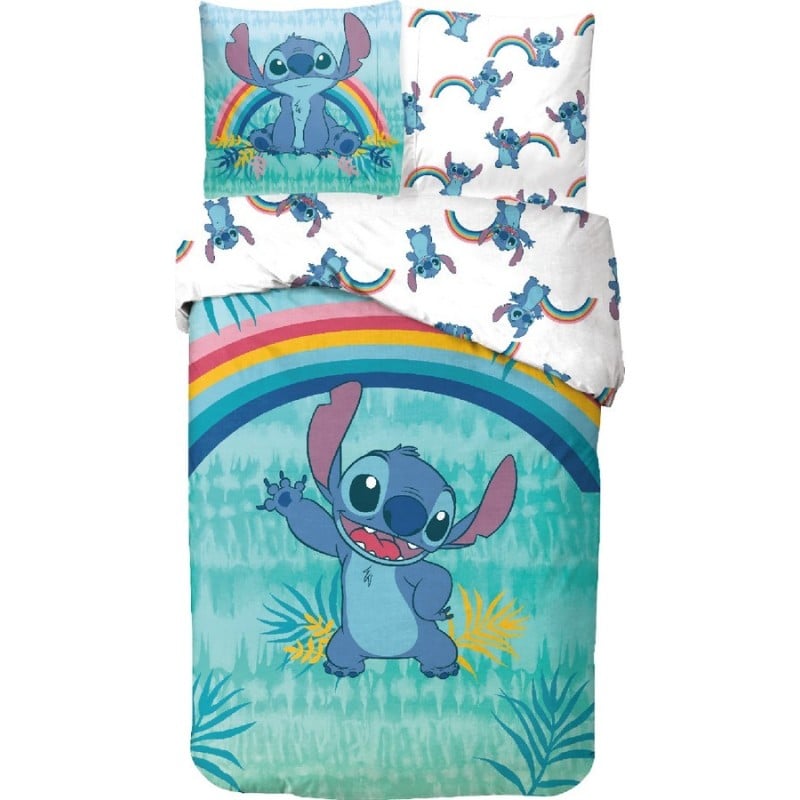 Disney - Lilo & Stitch - Dekbedovertrek - regenboog