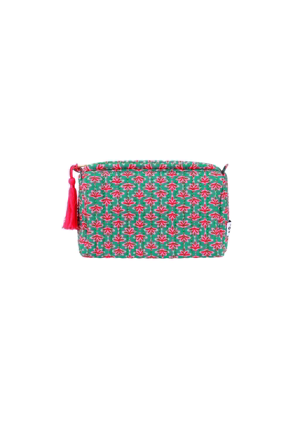 Floral makeup bag | Groen