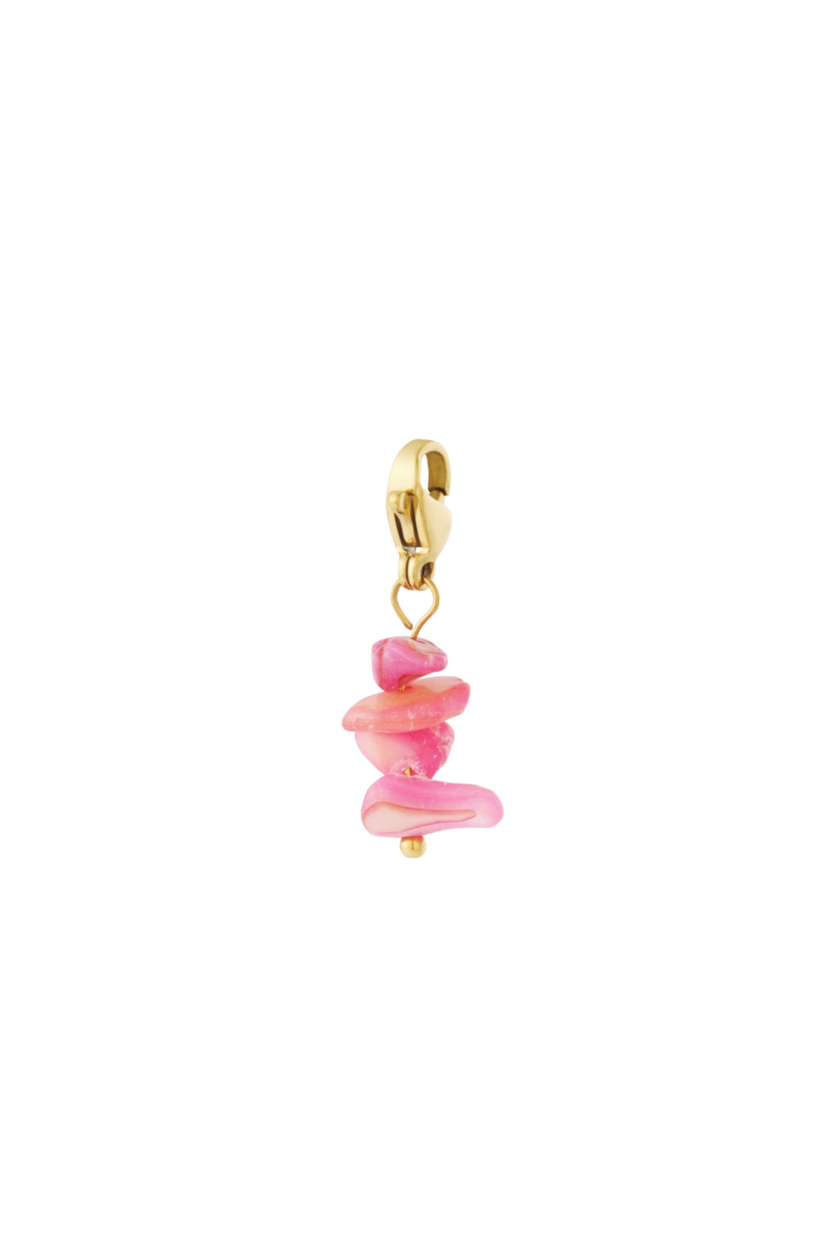 Juwelen bedeltje pink pop DIY