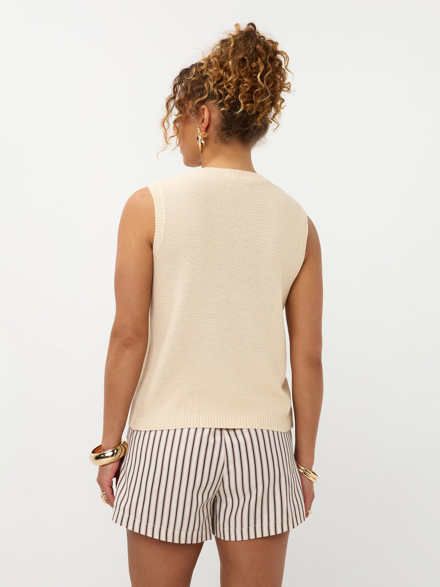 Ydence | Knitted top Mona ecru