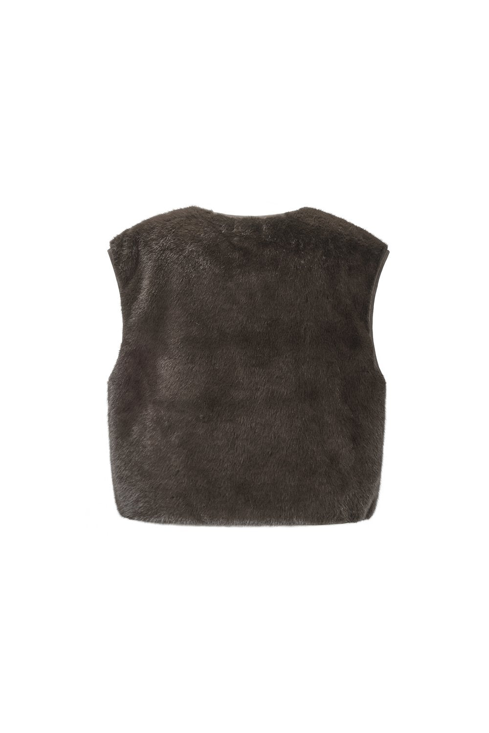 Vest fluffy | Bruin