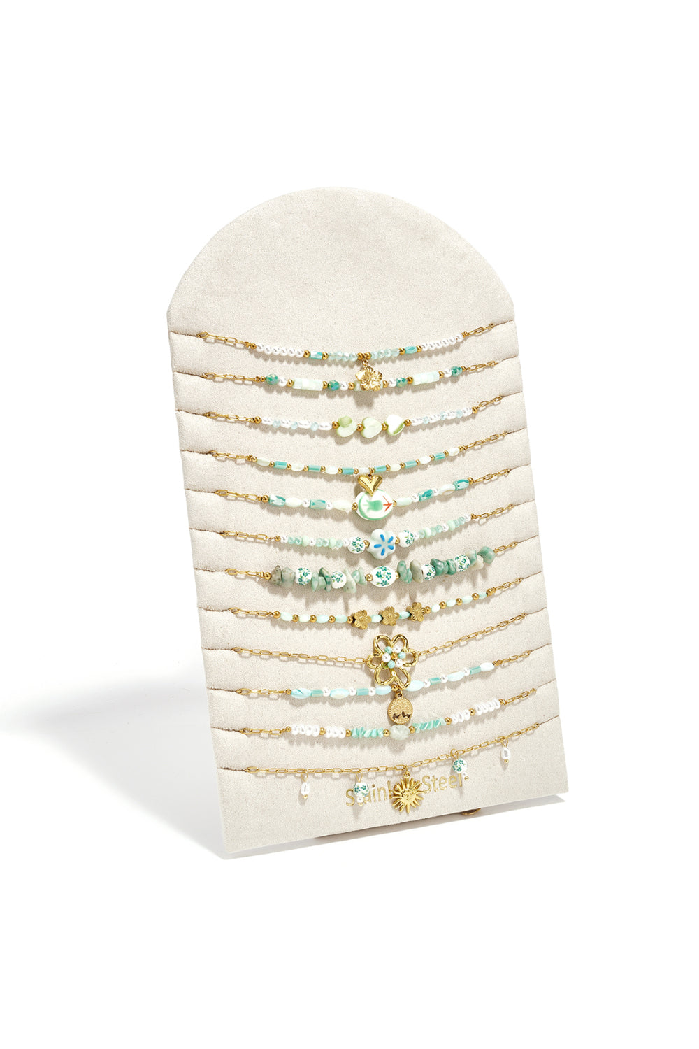 Ketting bloem vakantie | Lichtgroen