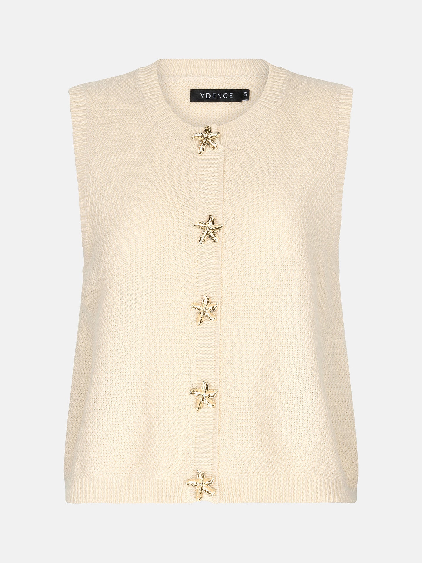 Ydence | Knitted top Mona ecru