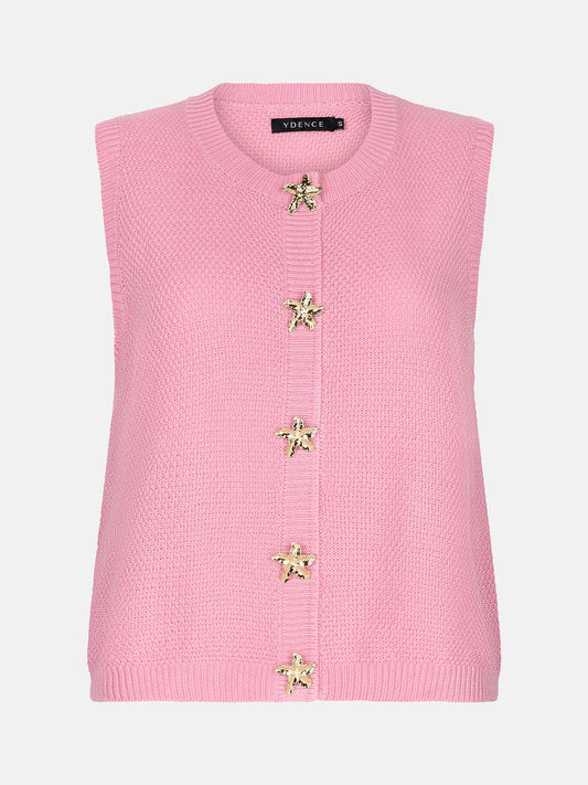 Ydence | Knitted top Mona pink