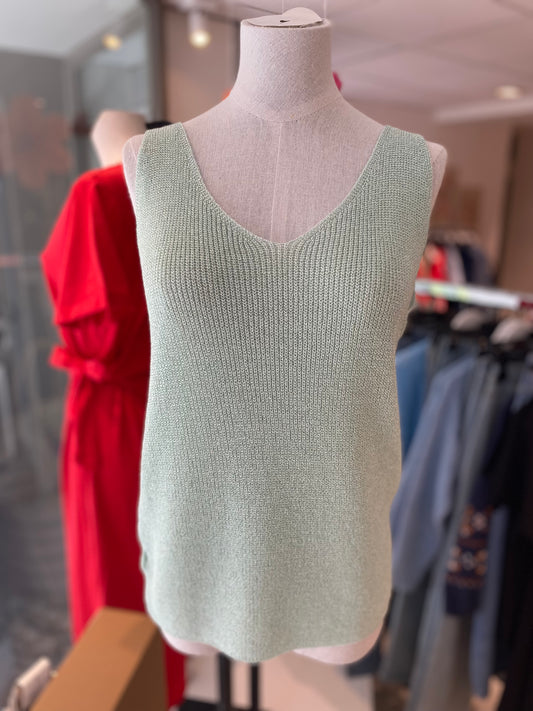 Top met glitter | groen