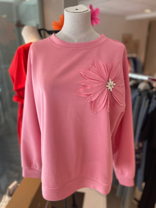 Sweater met bloem