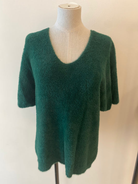 Fluffy blouse | Groen