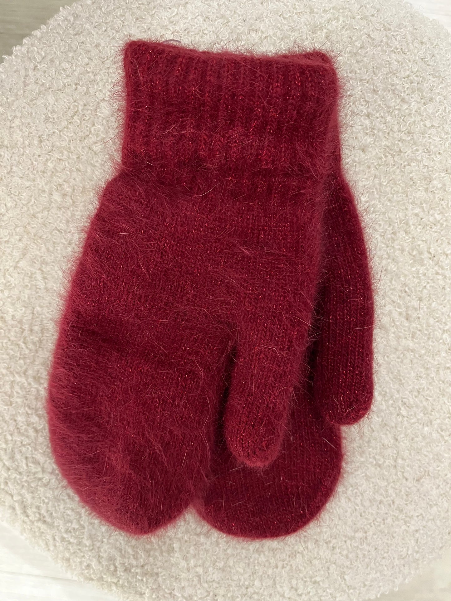 Handschoenen met glittertje | Bordeaux
