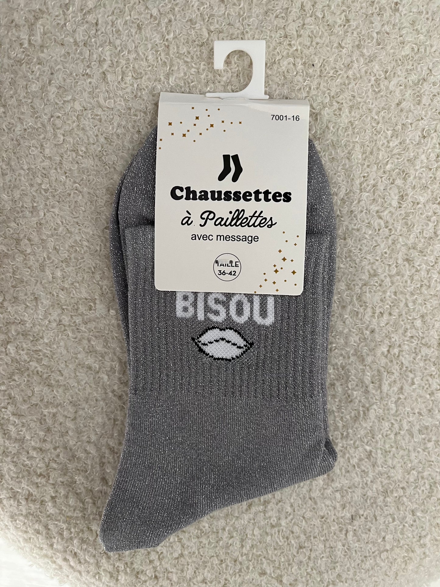 Sokken Bisou | Grijs