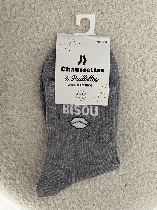 Sokken Bisou | Grijs