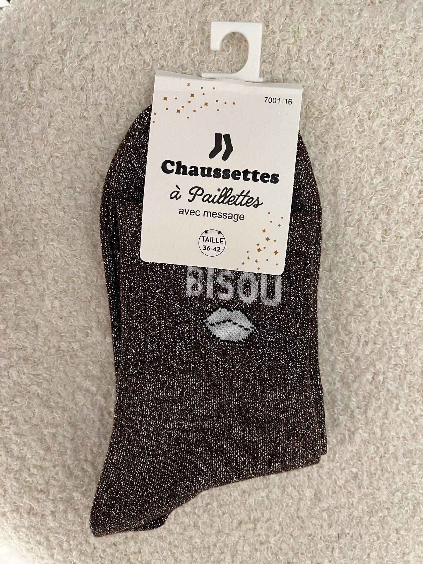 Sokken Bisou | Bruin