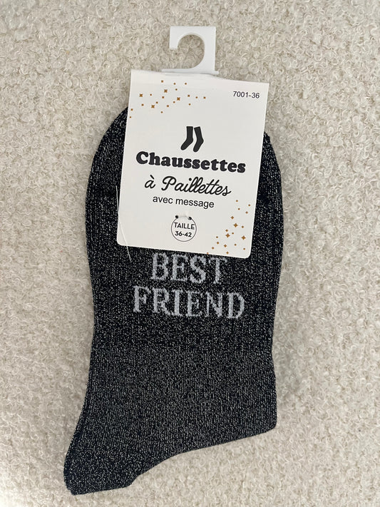 Sokken Best Friend | Zwart
