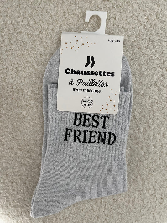 Sokken Best Friend | Zilver