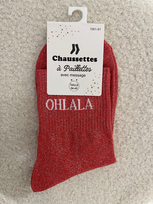 Sokken Ohlala | Rood