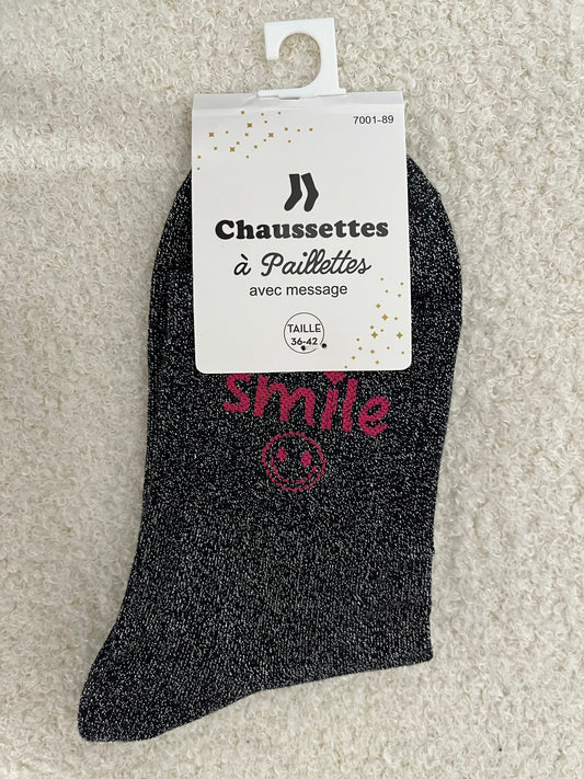 Sokken Smile | Zwart