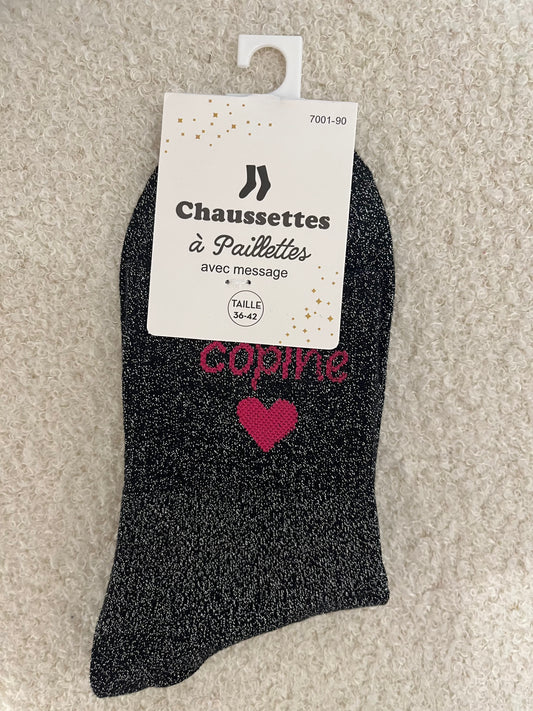 Sokken Copine | Zwart