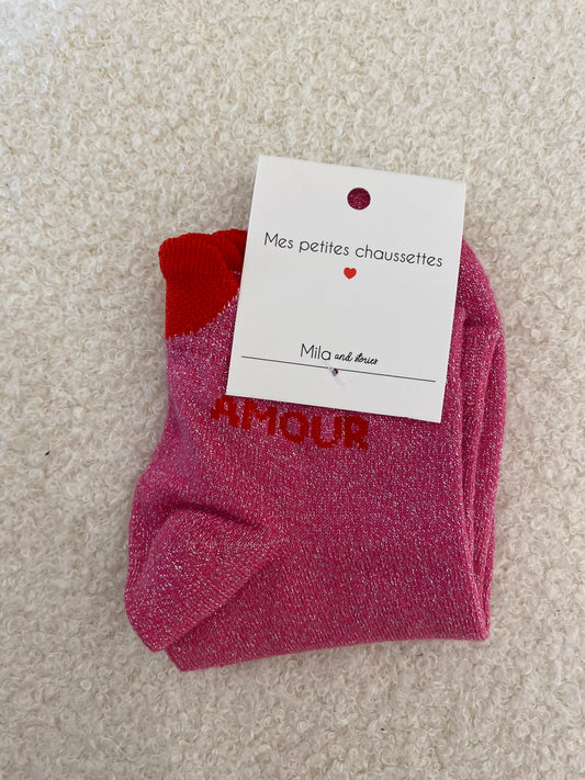 Sokken | Amour roze