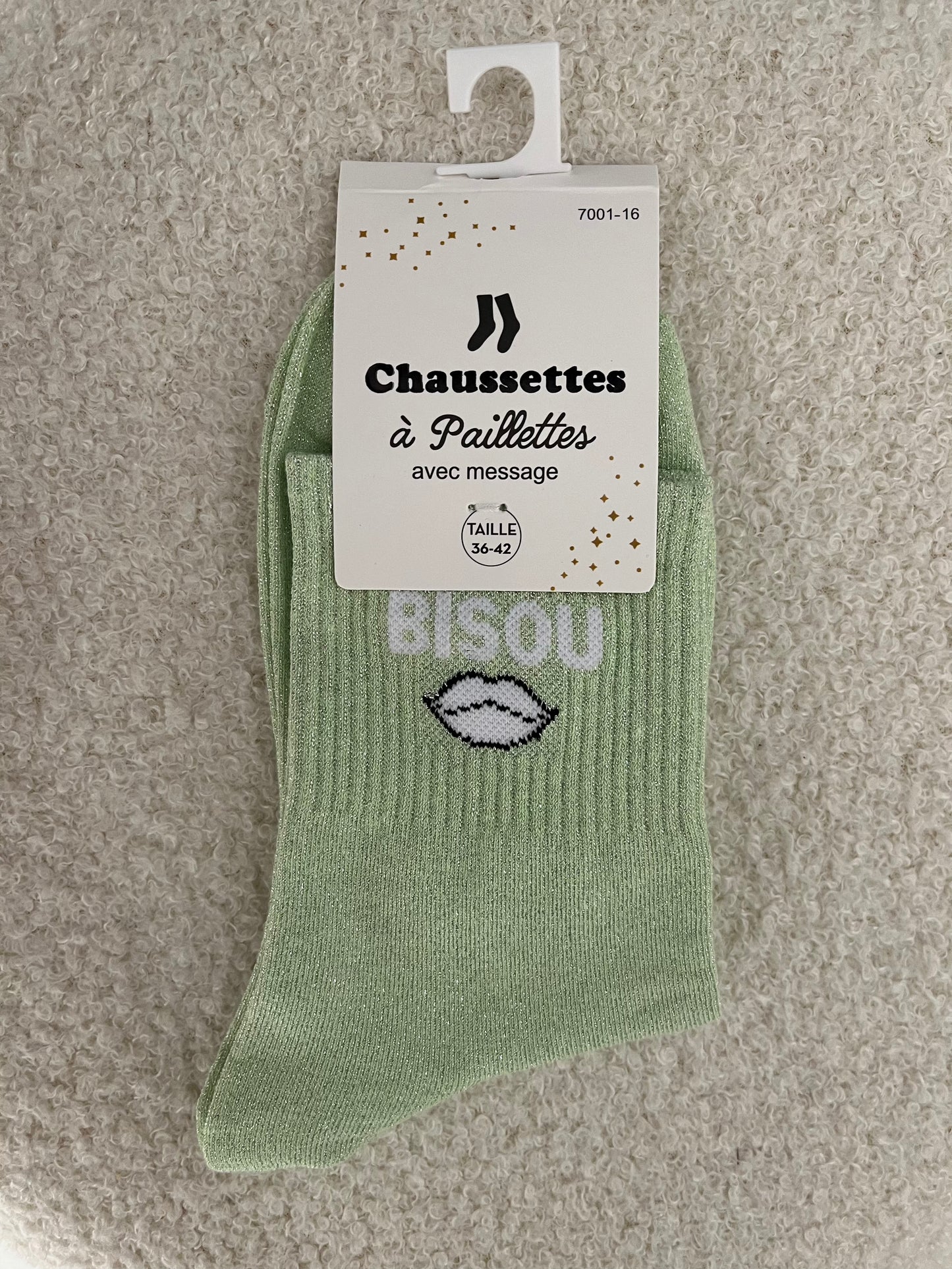 Sokken Bisou | Licht groen