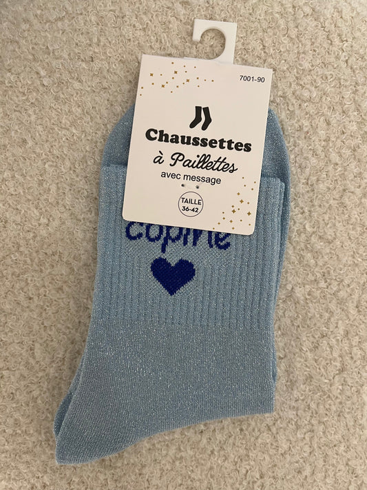 Sokken Copine | Licht blauw