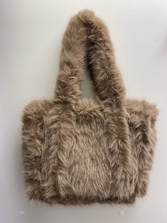Fluffy handtas | Bruin