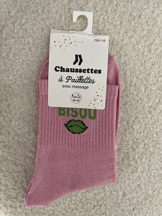 Sokken Bisou | Roos