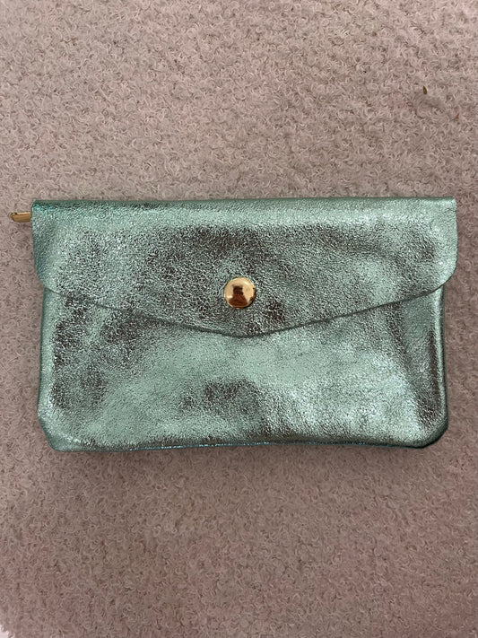 Metallic portemonnee | Groen