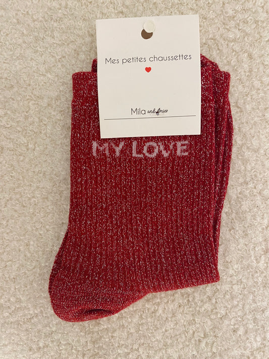 Sokken My love | Rood