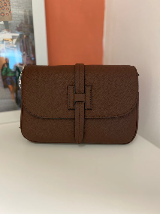 Lederen handtas | Bordeaux bruin