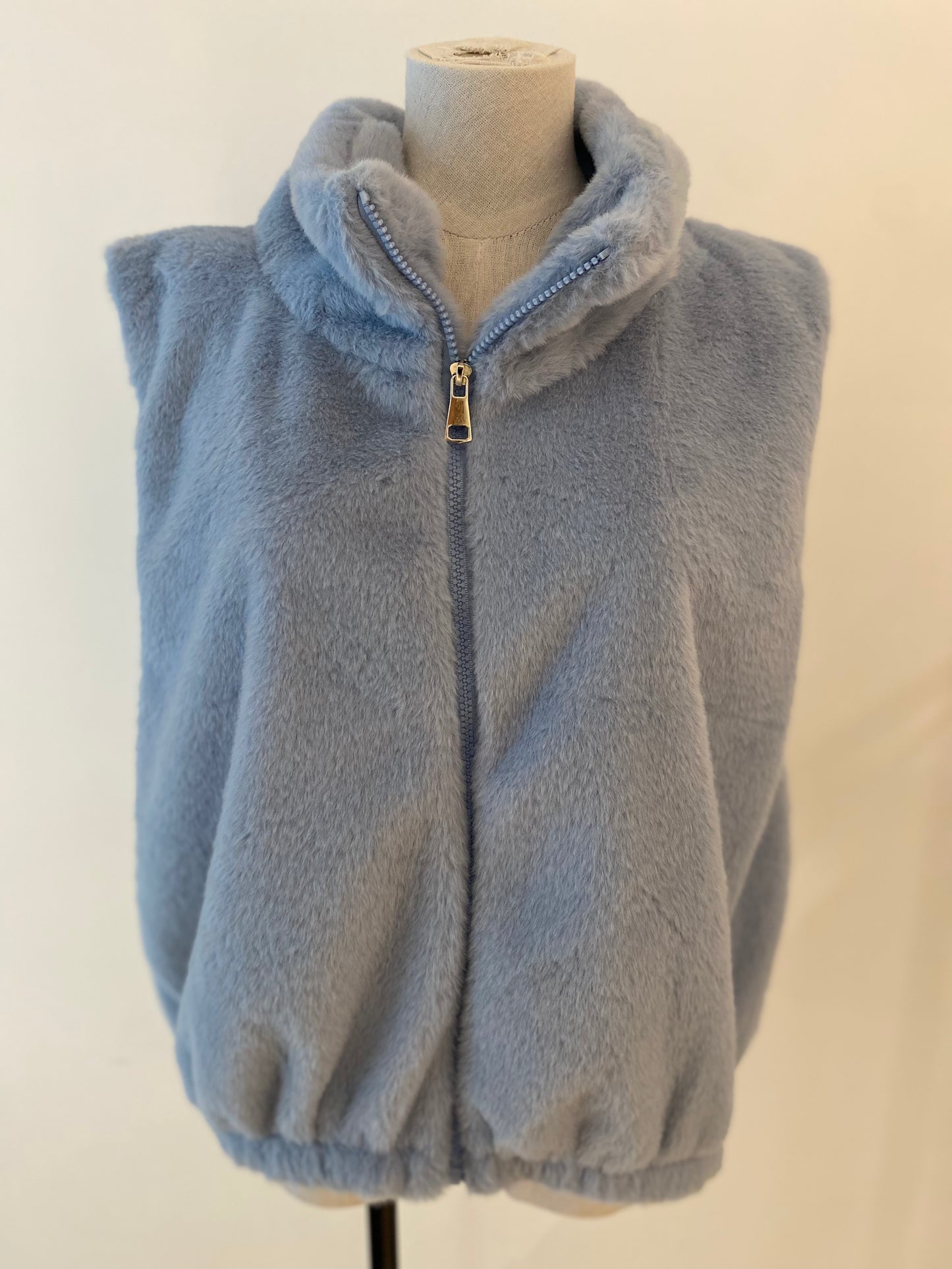 Fluffy vest | Licht blauw