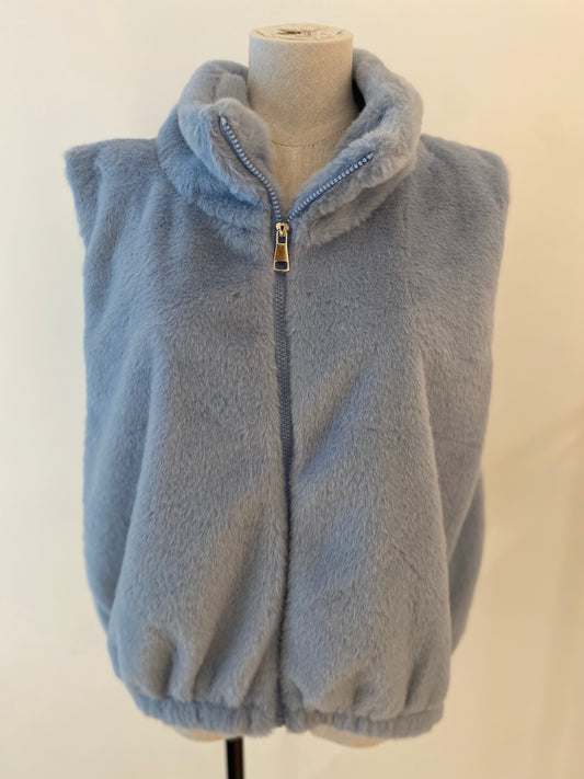 Fluffy vest | Licht blauw