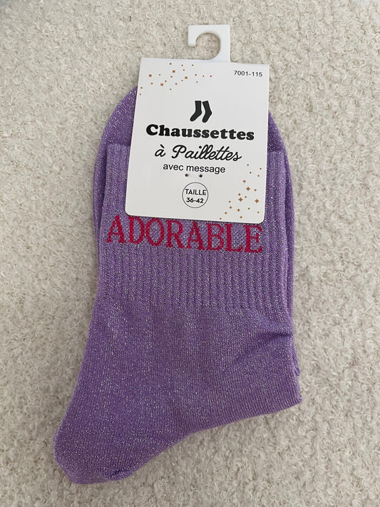 Sokken Adorable | Paars