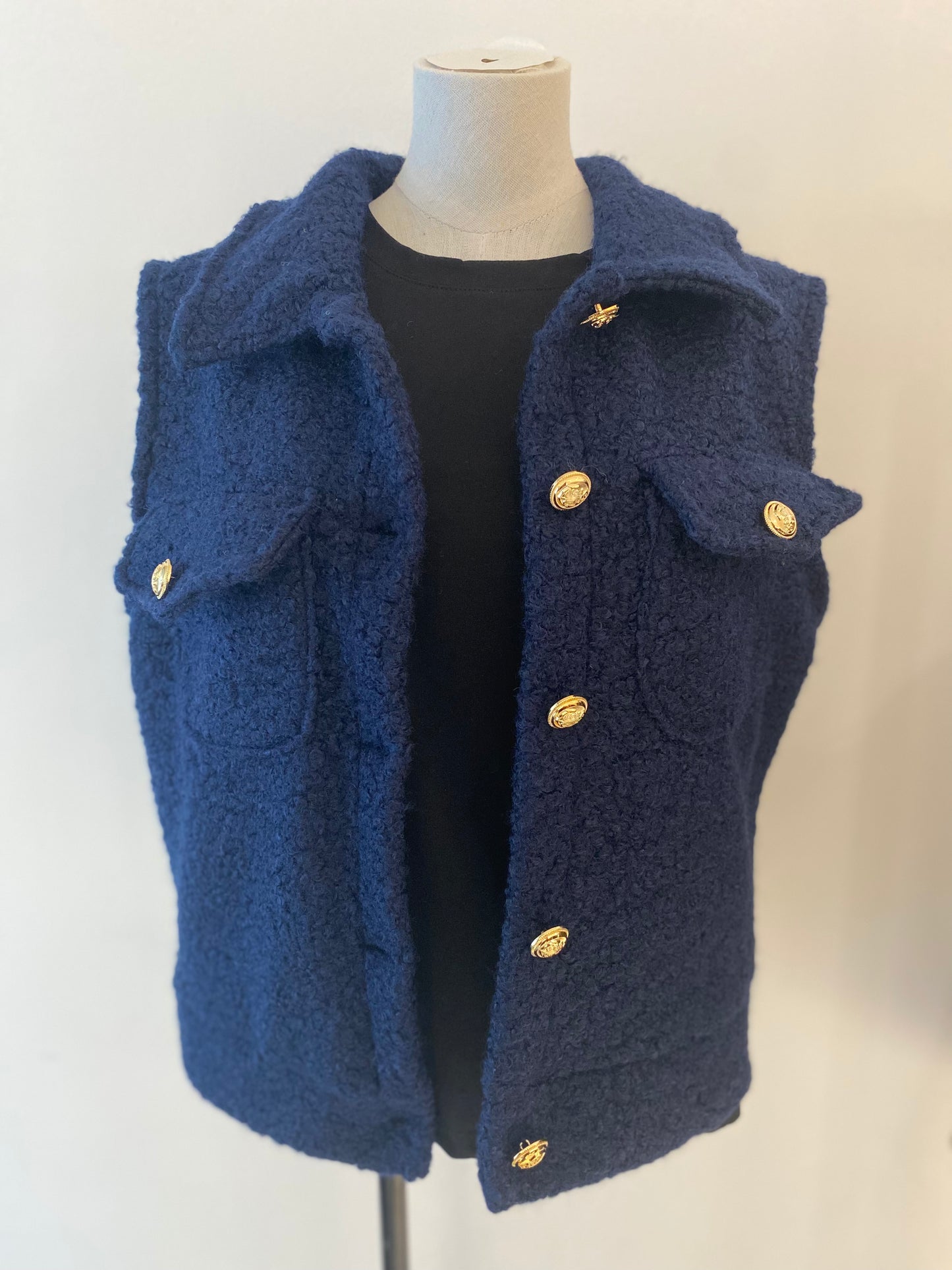 Teddy vest | Blauw